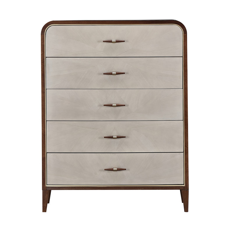Houston 5-Drawer Accent Chest - Walnut