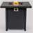 28-inch Iron Square Propane Fire Pit Table