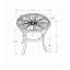 Table d'appoint, côté, bout, table de chevet, lampe, rond, salon, chambre à coucher, verre trempé, transitionnel