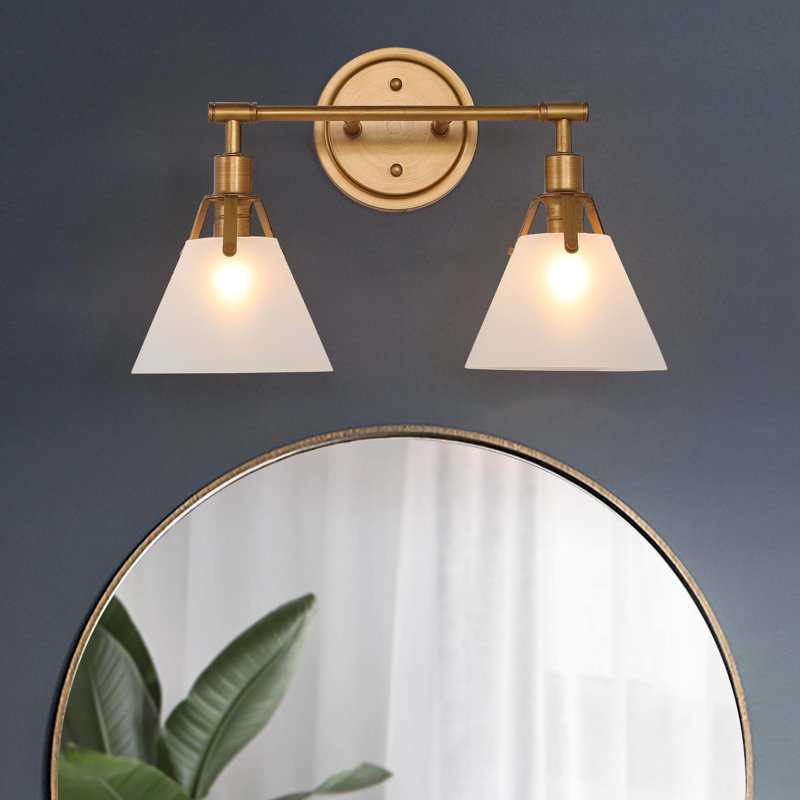 Emilye Brass Dimmable Armed Sconce