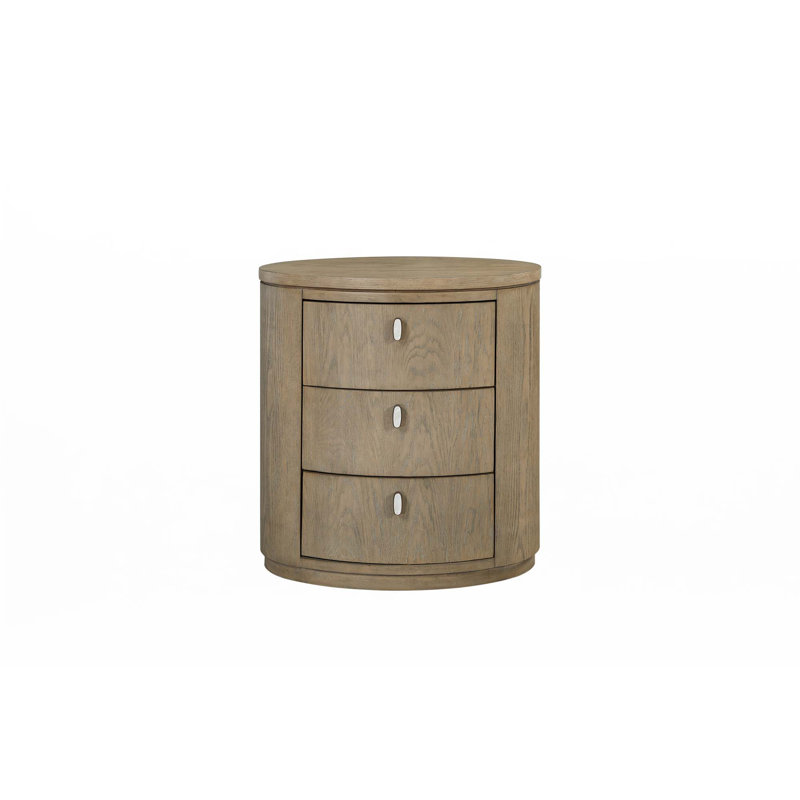 Table de chevet ovale - Caramel