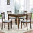 Wooden Dining Square Table, Kitchen Table For Small Space, 4 Person Dining Table, Walnut ONLY THE TABLE-132392755-132392757