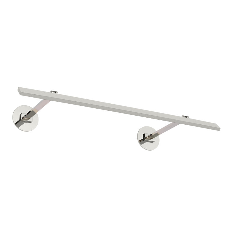 Botto Dimmable LED Wall Mount Picture Light, 1.4" H x 24" W x 9.6" D, Polished Nickel