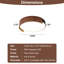 Abat-jour rond en acrylique à intensité variable pour éclairage de plafond Simply Design-836450214-836450215