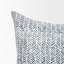  Housse de coussin en lin à chevrons / zigzag
