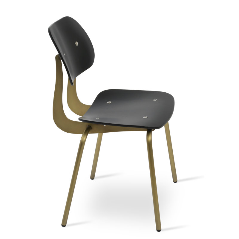 Saba Side Chair, Oak Black/Bronze