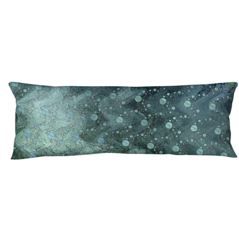 Polyester Pillow, Green/Blue