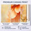 «Earth Tone Floral Dahlia I», art mural encadré botanique orange-1235981802-1235981809