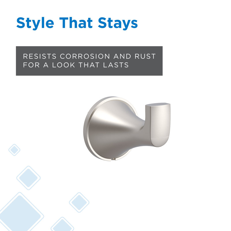 Windley Robe Hook, Brushed Nickel