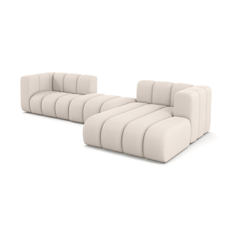 3 Seater Velvet Sofa & Chaise