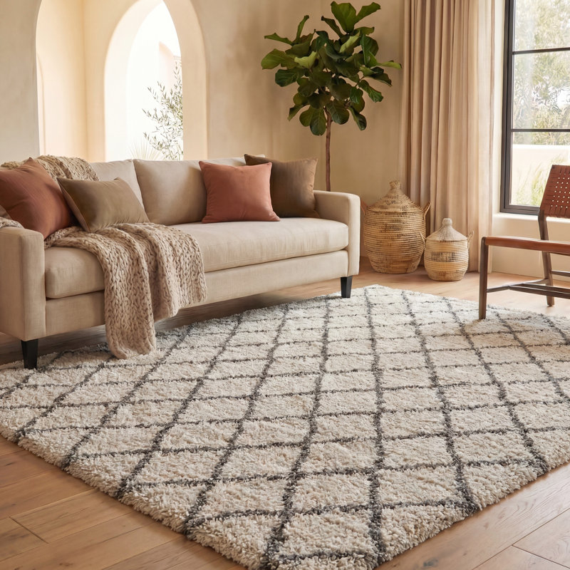 Hudson Shag Performance Geometric Rug, Rectangle 8' x 10'