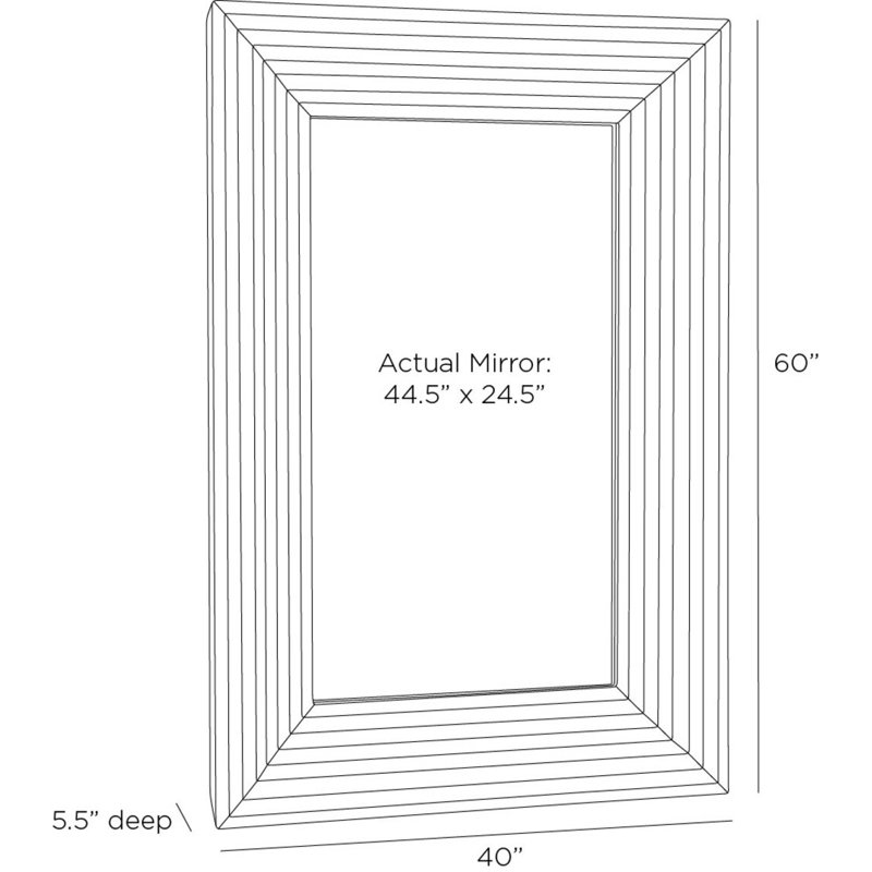 Coulter Rectangle Solid Wood Mirror
