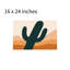 Tapis pour salle de bain Cactus, 16 x 24 po