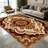 1PC Vintage Persian Medallion Floral area rugs for Living Room, Soft and Comfortable, Suitable for all seasons, easy-to-maintain, machine washable Indoor floor mat, Under Table Farmhouse suitable for dining room, bedroom, entryway, kitchen, patio,-129226871