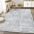 Washable Non-Slip Modern Rug - Ivory / Black - Entryway, Hallway, Bathroom, and Kitchen-102998690