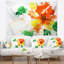 Tapisserie peinte de fleur abstraite Floral-28482655