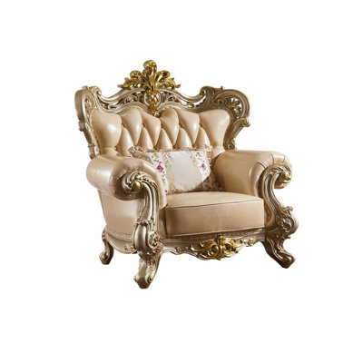 European Luxury Leather Chair Leather Armchair