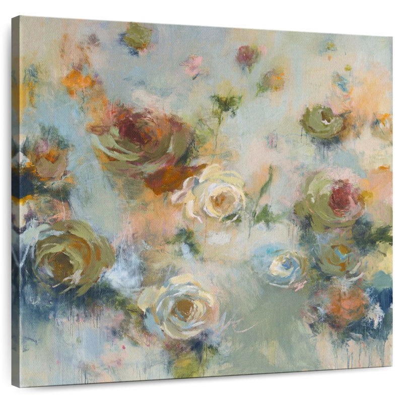Soft Floral Bloom, 16" H x 16" W