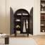 Armoire arquée avec tablettes et portes