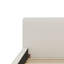 Grand lit plateforme tapissier (tissu en velours) - Style terre et structure solide-890018047