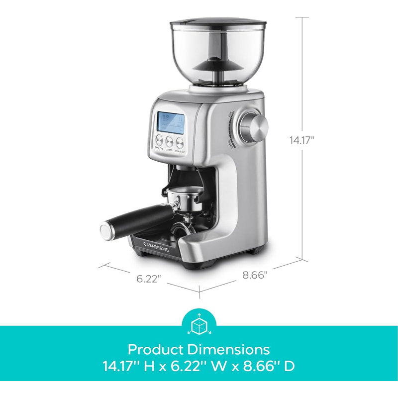 Casabrews Tornado Electric Coffee Grinder Smart Display 14oz