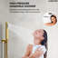  Système de pomme de douche thermostatique double, robinet de douche à pluie haute pression 12 "avec douchette et jet pour le corps-89069593