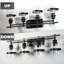 Light metal bathroom à intensité variable black vanity light Sudley-498944525