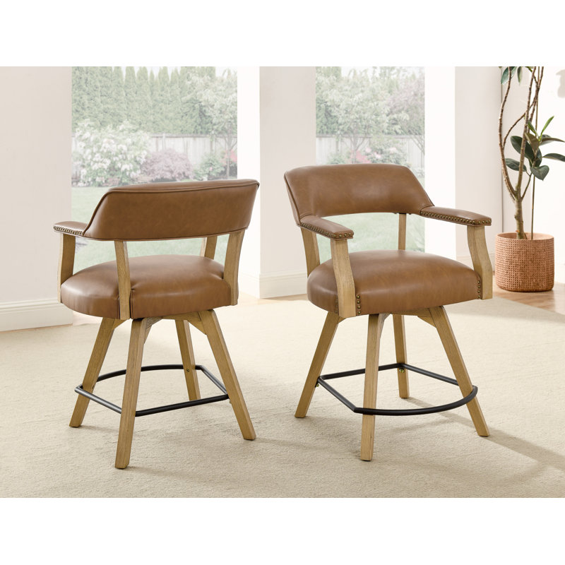 Resendez Crissman Polyurethane Upholstered Back Arm Chair