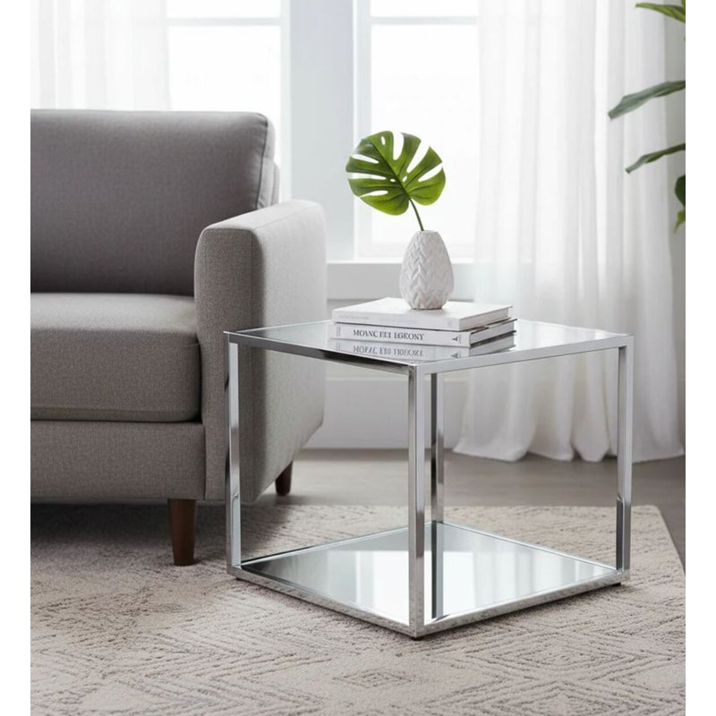 Table d'appoint en verre Uyuni