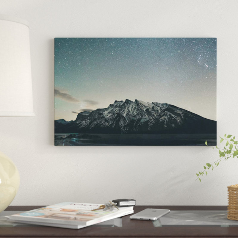 Reproduction d'art graphique sur toile tendue, "Lake Minnewka, Alberta II" par Luke Anthony Gram, 12 po x 18 po x 1,5 po