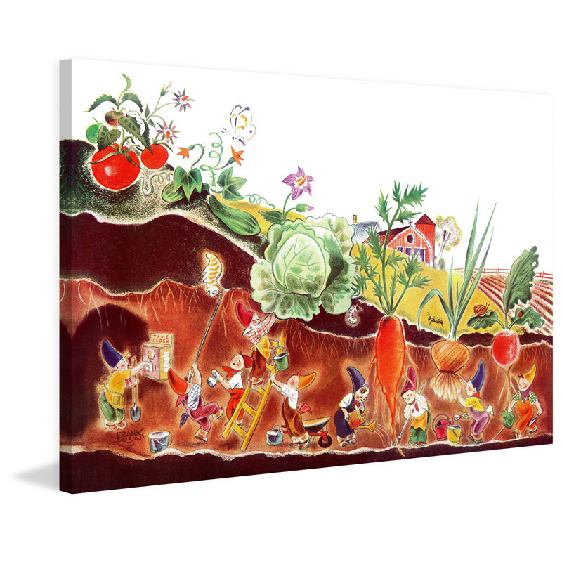 «Garden», reproduction sur toile tendue, H 12 po x l 18 po