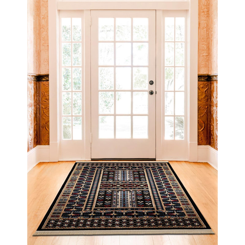 Tapis noir Aucun, Rectangle 2 pi x 3 pi 1 po