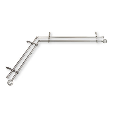 Tringle à rideaux double d'angle Burma