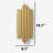 Aurelia Modern Gold Tube Wall Sconce