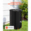 Baril de pluie pliable, baril de collecte d'eau de pluie portatif 100 gallons, système de collecte d'eau de pluie en PVC 1000D, réservoir d'eau de jardin avec ensemble de robinet et de trop-plein, noir