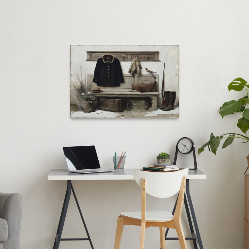«Hunting Essentials Abstract», reproduction d'art mural contemporain, 24" H x 36" W
