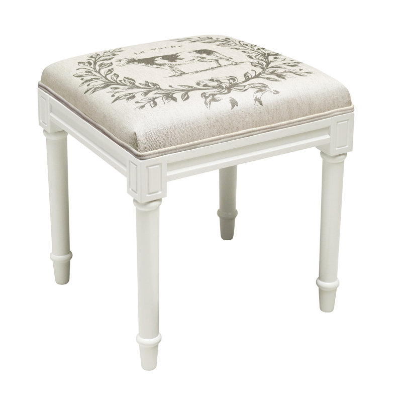 Tabouret de coiffeuse en lin Camia
