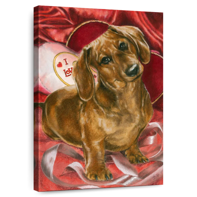 Dachshund Love, 39" H x 26" W