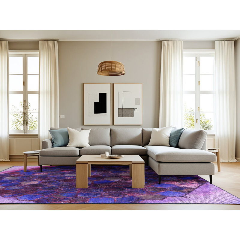 Abstract Indoor Rug, Rectangle 8' x 10'
