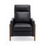 Fauteuil inclinable en cuir Richland - noir-887131053