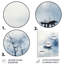 Asian Art Blue Boat Monocrhome - Décoration murale asiatique en métal-684700219