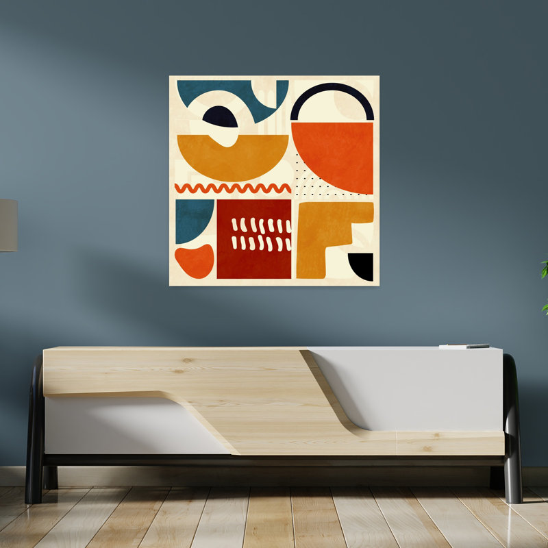 Art contemporain, art contemporain abstrait, H 36 po x l 36 po