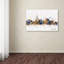 « toronto canada horizon », impression mauve sur toile tendue-22538888