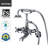 3 Handle Bathroom Clawfoot Tub Faucet with Diverter-64610311