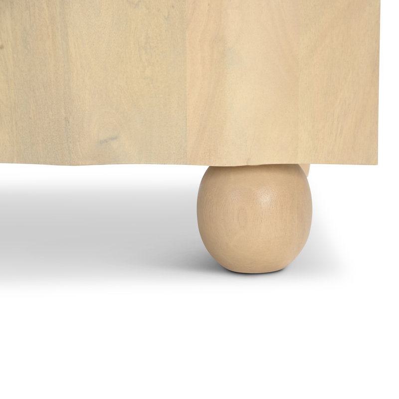 Table de chevet Lulu - Chêne blond, Blonde Oak