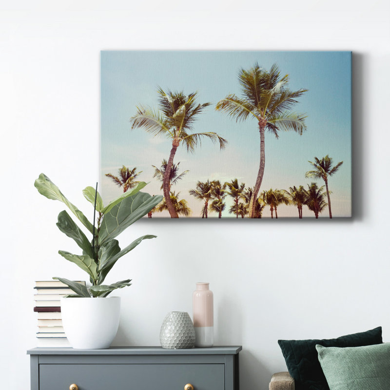 Aruba Palm - photographie sur toile tendue, H 12 po x l 8 po x P 1 po