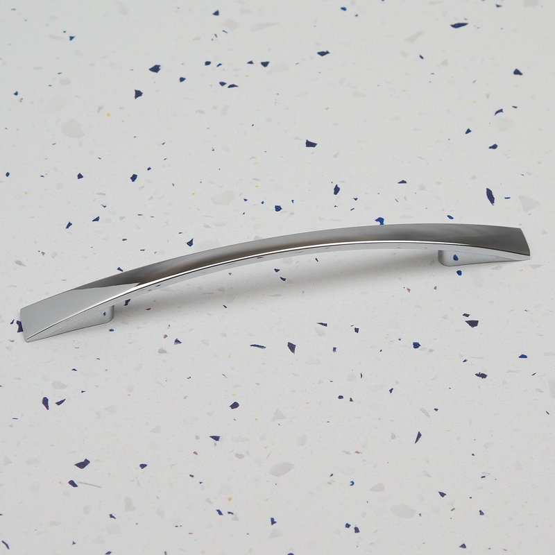 160mm Polished Chrome Bow Handle, 128mm