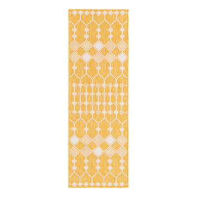 Tapis intérieur / extérieur jaune Artressia