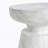 Outdoor Ponti Travertine Side Table,White