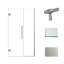 Porte de douche à charnière avec verre transparent l 43 po x H 76 po Transolide Elizabeth-106674989